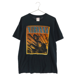 VINTAGE ヴィンテージ 00's Vintage NIRVANA ニルヴァーナ フォトプリント半袖Tシャツ GILDAN ブラック