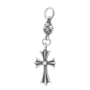 CHROME HEARTS クロムハーツ 1B TNY CH CRS 1ボールタイニーCHクロスチャーム シルバー ネックレストップ