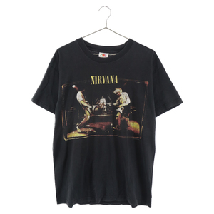 VINTAGE ヴィンテージ 90s VINTAGE NIRVANA FROM THE MUDDY BANKS OF THE WISHKAH ニルヴァーナ フォトプリント半袖Tシャツ FRUITSタグ