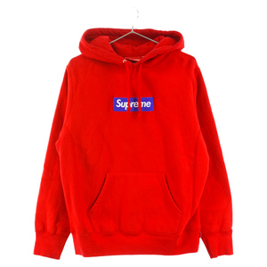 SUPREME シュプリーム 17AW Box Logo Hooded Sweatshirt ボックスロゴプルオーバーパーカー レッド