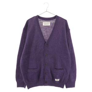 WACKO MARIA ワコマリア 21AW MOHAIR KNIT CARDIGAN モヘアニットカーディガン パープル