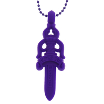 CHROME HEARTS クロムハーツ PENDANT DAGGER ダガーペンダント ラバーネックレス パープル_画像3