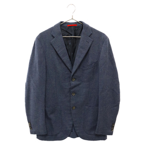 ISAIA イザイア フロントカット シングルテーラードジャケット ブルー