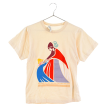 LANVIN ランバン フロントプリントクルーネック半袖Tシャツ ベージュ RW-TO665J-JR24-E20_画像1