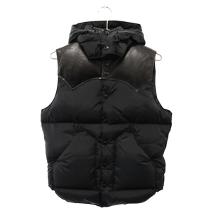 ROCKY MOUNTAIN ロッキーマウンテン×HYSTERIC GLAMOUR Down Vest ヒステリックグラマー ダウンベスト ブラック 0204AV03