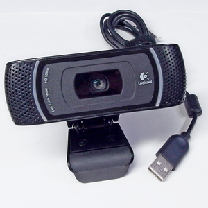 即決 送料350円から Logicool ロジクール HD Pro Webcam C910 V-U0017 カールツァイス HD 1080P ウェブカメラ ★動作確認済み