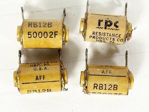 RPC RB12B 500kΩ 1/2W 無誘導型巻線抵抗器 4個 [10054]