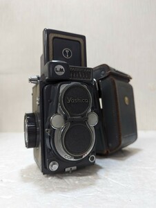 [K 2785] 1円スタート！ヤシカ Yashica 44 LM Yashinon 60mm F3.5 ケース付き 二眼カメラ 