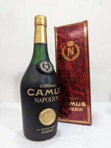 [K 2797] CAMUS NAPOLEON 未開栓 箱付き カミュ ナポレオン LA GRANDE MARQUE ブランデー コニャック COGNAC 古酒