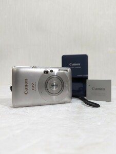 [K 2823] 1円スタート！ Canon IXY DIGITAL 210 IS 稼動品 キャノン コンパクトデジタルカメラ バッテリー バッチリーチャージャー付 