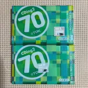 TDK CDing2 70 ハイポジション　カセットテープ2本セット【未開封新品】■■