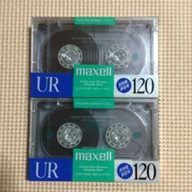 maxell UR 120 ノーマルポジション カセットテープ2本セット【未開封新品】■■_画像1