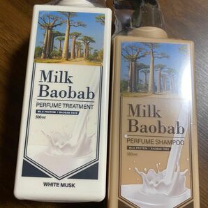 Milk Baobabミルクバオバブパフュームシャンプー500ml&トリートメント500ml ホワイトムスク