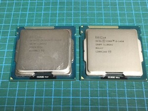 【動作確認済み】CPU Intel Core i5-3450 SR0PF & Celeron G1610 SR10K 2個セット、ネコポス発送