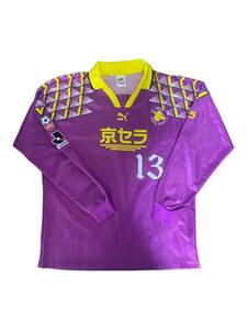 京都パープルサンガ 1995 ホーム HOME 1st #13 長袖 L/S ユニフォーム プーマ Puma Kyoto Purple Sanga 支給品 京都サンガ