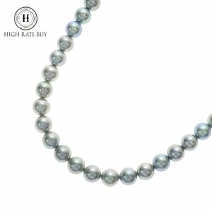 1円スタート 美品 アコヤ真珠 パールネックレス 61粒 61P 6.50～7.00mm pearl 金具 SILVER シルバー アクセサリー レディース ソーティング