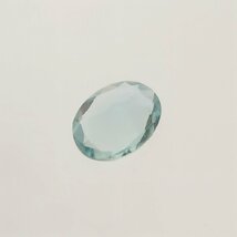 1円スタート 大粒 天然アクアマリン ルース 1.423ct ベリル カボション オーバルカット 天然石 宝石 裸石 ジュエリー NGLソーティング_画像4