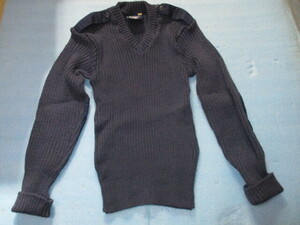 イギリス製　軍用セーター 色紺　サイズ40　ミリタリー　