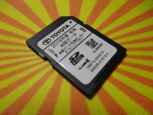 ▽F580 トヨタ 純正ナビ NSZT-W62G 用 SDカード SD 地図データ 2019年 秋版 08675-0AW13 99826-01514 動作確認済み 全国一律送料370円～