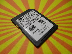 ▽F583 トヨタ 純正ナビ NSZT-W62G 用 SDカード SD 地図データ 2013年 冬版 08675-0AD13 99826-00181C 動作確認済み 全国一律送料370円～