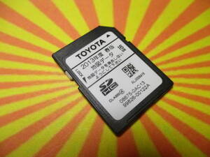 ▽F605 トヨタ 純正 ナビ NSZT-W62G 地図データ SDカード 2013年 春版 08675-0AC13 99826-00122A 動作確認済み 全国一律送料370円～