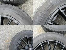 ●K254【溝あり】D.D.S アルミホイール 5穴 PCD114.3 スタッドレスタイヤ付き 4本set GOODYEAR ICE NAVI 6 205/60R16 ♪2019年製造タイヤ _画像5