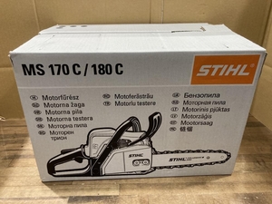 020♪未使用品・即決価格♪スチール　STIHL エンジン式　チェーンソー　チェンソー MS170C-E　*ガイドバー約35センチ 長期保管品