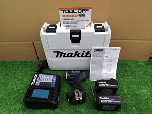 010■未使用品・即決価格■マキタ makita 充電式インパクトドライバ TD149DRFXB バッテリ×2 充電器 ※長期保管品