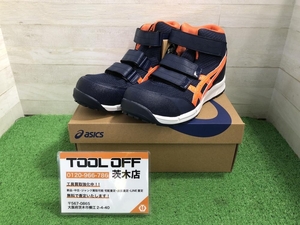 015●未使用品・即決価格●asics アシックス 安全靴 WINJOB CP203 400 ピーコート/ショッキングオレンジ 26.0