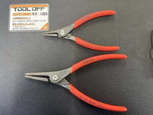 009▼未使用品▼KNIPEX クニペックス スナップリングプライヤー 4911A1 4911A2 2本セット 保管品