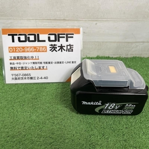 015●おすすめ商品●マキタ　makita バッテリー BL1830 充電回数2回、残量ゲージ無しモデル