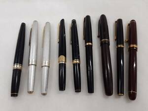 ◆ 万年筆　おまとめ ９点 ◆　PILOT / SAILOR / PLATINUM 等　ペン先刻印あり　14K / 18K / 21K　筆記未確認　◆ 管理番号1