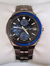 ◇【保証期間付 稼動品】CASIO カシオ OCEANUS オシアナス マンタ OCW-S5000EK-1AJF 世界限定1000本 定価253000円 江戸切子 タフソーラー◇_画像3