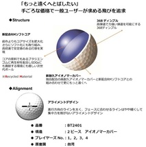 HONMA 本間ゴルフ ボール 2024年モデル D1 3ダースセット グリーン_画像3