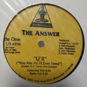 The Answer/U'R 12” newjackswing 2