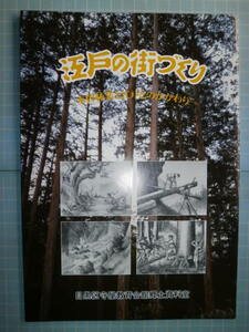 Ω　江戸建築史＊図録『江戸の街づくり　木曽林業と江戸とのかかわり』展＊大火で幾度も焼けた江戸復興を支える＊「木曽伐採運材図」全図