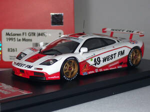 HPI racing 1/43 McLAREN Mclaren F1 GTR waist WEST FM #49 1995 Le Mans LeMans 8261