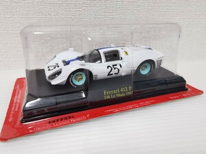 送料300円〜★未開封★※ブリスター痛み有※ アシェット 公式フェラーリF1コレクション Ferrari 412 P 24h Le Mans 1967 1/43 ミニカー