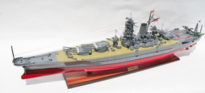 ●新品特価　戦艦武蔵 120cmL 精密級木製完成品