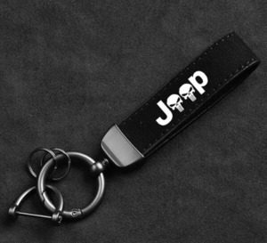 Jeep キーホルダー　車　アクセサリー　新品　黒