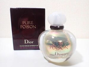 豊F787/6J自☆未使用品 Christian Dior 香水 ピュア プワゾン オードゥ パルファン 50ml クリスチャン ディオール PURE POISON 箱付き☆