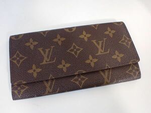 豊A302/6J自☆LOUIS VUITTON ルイヴィトン お札入れ カード入れ 長財布 モノグラム ポルトエン3 カルトクレディ☆