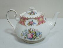 豊F833/8J自☆美品 ROYAL ALBERT Lady Carlyle ロイヤルアルバート レディーカーライル ティーポット 洋食器 西洋陶磁 花柄 フラワー☆_画像5