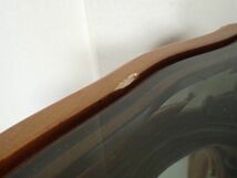 豊J6-B82/家〇ロココ調 木彫り 重厚 サイドテーブル ガラス天板 コーヒーテーブル 難有品〇_画像8