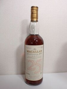 豊G090/8J自☆古酒未開栓 ザ・マッカラン 25年 1966-1991 アニバーサリーモルト 43% 750ml The MACALLAN 25years Anniversary☆