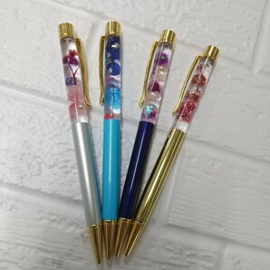 4本セットわけありボールペン 文房具 ハーバリウムボールペン ハンドメイド