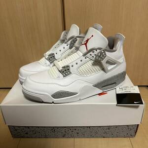 1円スタート 新品未使用 Nike Air jordan 4 white oreo US9 27cm ナイキ エアマックス オフホワイト ジョーダン 1 5 10 4 7