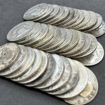 1円 アメリカ銀貨 35枚 フランクリン ハーフダラー 1/2ドル まとめ アンティーク コレクション_画像3