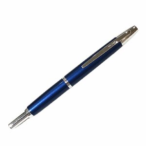 PILOT パイロット 万年筆 ノック式 キャップレス ペン先 18K 750 ブルー系