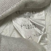 Dior ディオール Christian Dior sports クリスチャン ディオール スポーツ ロゴ入り リブ ニット セーター ※薄汚れ_画像6